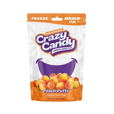 Crazy Candy Freeze Dried Candy - Peach Puffs - 1.7oz