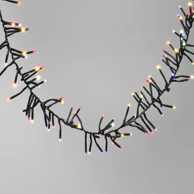 448ct LED Christmas Mini String Lights Garland  with Black Wire - Wondershop