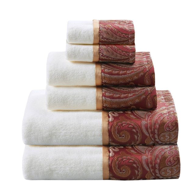 Solid Bath Towels and Washcloths 6pc Black Yorkshire Home