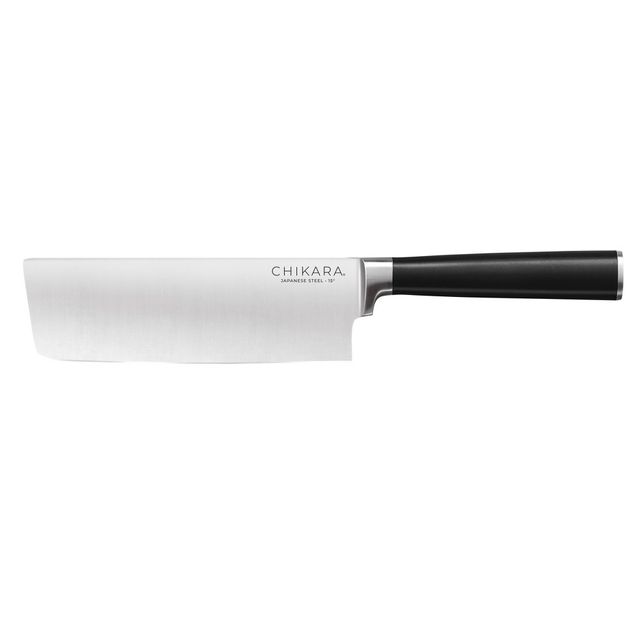 Ginsu 6 Chikara Nakiri Cleaver Knife: Stainless Steel, Ergonomic, Full Tang, Vegetable & Meat Cleaver, Hand Wash