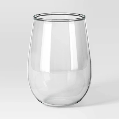 15oz Stemless Hutton Wine Glass - Threshold