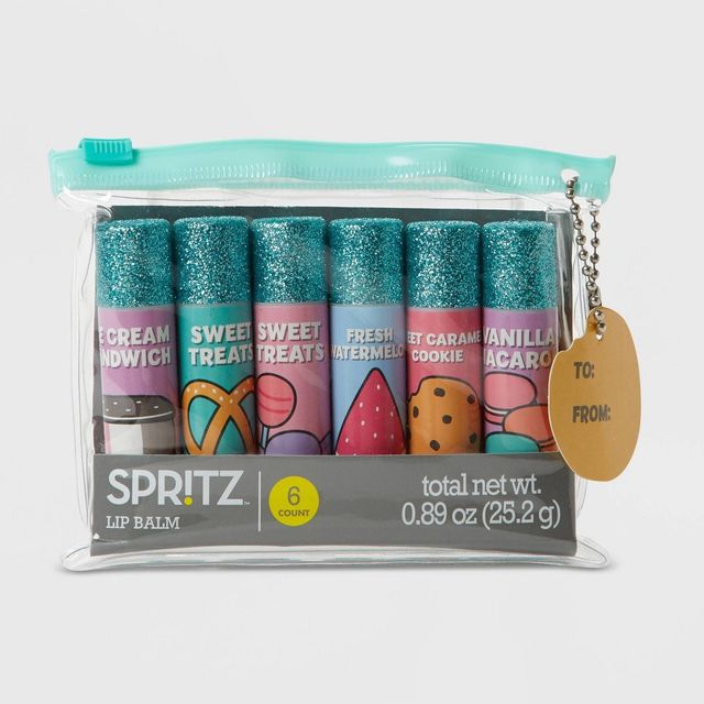 6ct Lip Balm Set Clear - Spritz