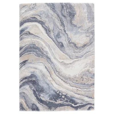 Vibe by Orion Abstract Area Rug Blue/Light Gray - Jaipur Living: High Runner, Vintage Style