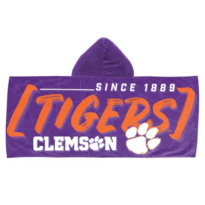 22x51 NCAA Clemson Tigers Hooded Youth Beach Towel