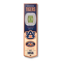 8 X 32 NCAA Auburn Tigers 3D StadiumView Banner