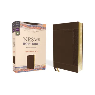 Nrsvue, Holy Bible, Personal Size, Leathersoft, Brown, Comfort Print - by Zondervan (Leather Bound)