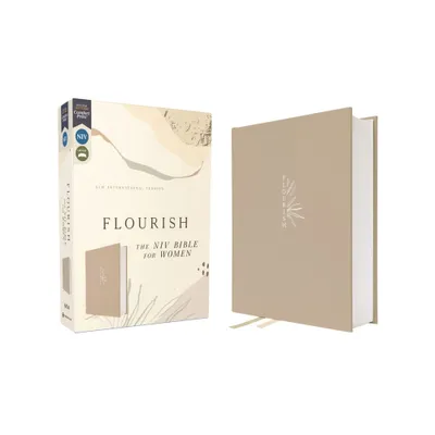 Flourish: The NIV Bible for Women, Cloth Over Board, Cream, Comfort Print - by Zondervan (Hardcover)