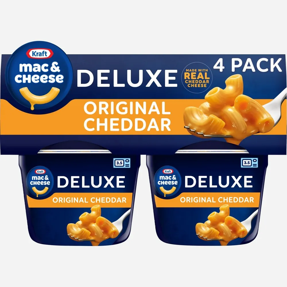 Kraft Original Mac And Cheese Cups Easy Microwavable Dinner - 16.4oz/8ct :  Target