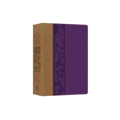 The KJV Study Bible - Large Print [violet Floret] - by Christopher D Hudson (Leather Bound)