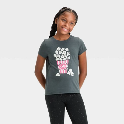 Girl Short Sleeve Pup Corn T-Shirt