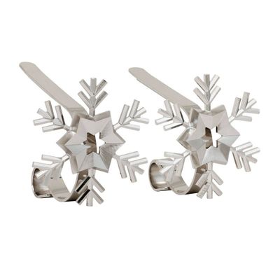 Original MantleClip 2ct Snowflake Stocking Holder