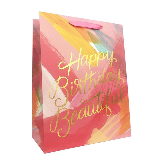 Happy Birthday Beautiful Medium Gift Bag - Spritz