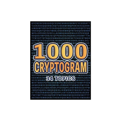 1000 Cryptogram Puzzle Book - (Paperback)