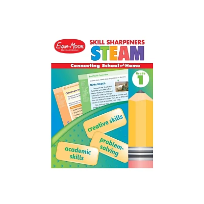 Skill Sharpeners: Steam, Grade 1 Workbook - by Evan-Moor Educational Publishers (Paperback)