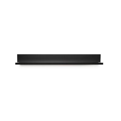 Simple Mount 18 No Stud Needed Photo Ledge Black Powder Coat: Metal Floating Shelves, Wall Display Shelf