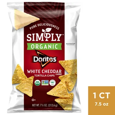 Doritos Simply Organic White Cheddar Tortilla Chips - 7.5oz