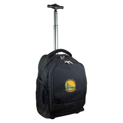 NBA Golden State Warriors Mojo Premium Wheeled 19 Backpack - Black