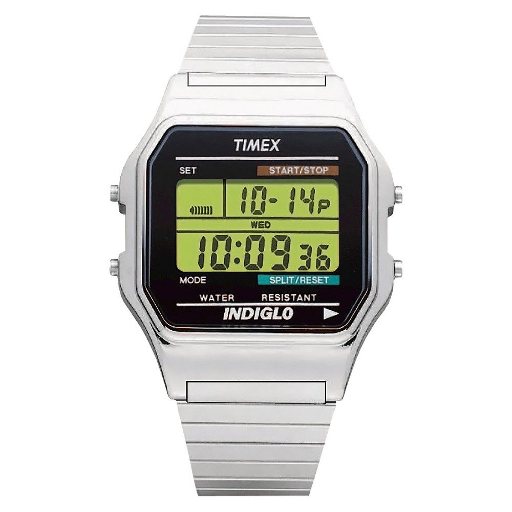 Timex Mens Timex Classic Digital Expansion Band Watch - Silver T785879J |  Connecticut Post Mall