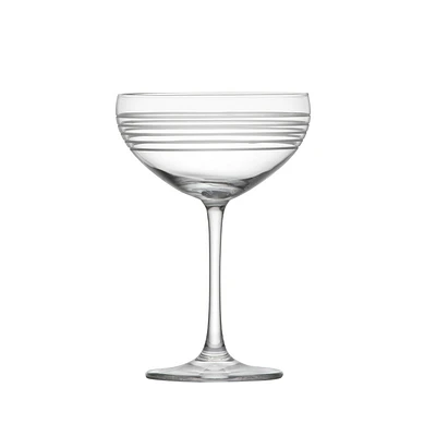 Fortessa Tableware Solutions 4pk 9.5oz Crafthouse Coupe Champagne Set: Glassware, Cocktail & Champagne Glasses, Dishwasher-Safe