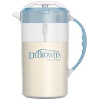 Dr. Browns Baby Formula Mixing Pitcher with Locking Lid & No Drip Spout - 32oz - Light