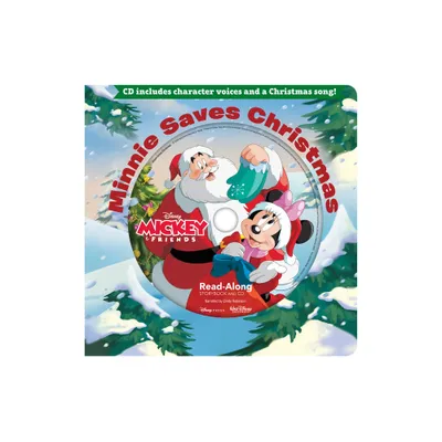 Minnie Saves Christmas Readalong Storybook & CD - (Read-Along Storybook and CD) by Disney Books (Board Book)