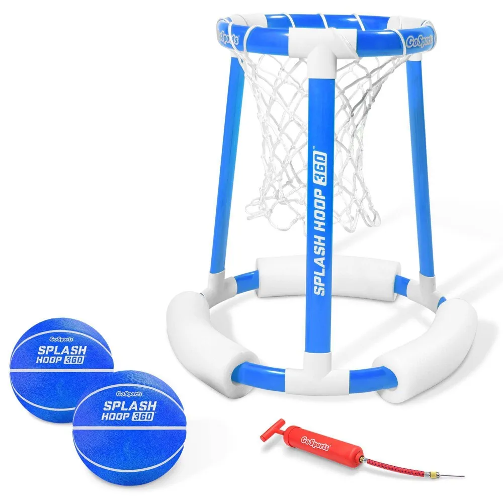 GoSports Splash Hoop 360 Floating Pool Basketball Game - Blue