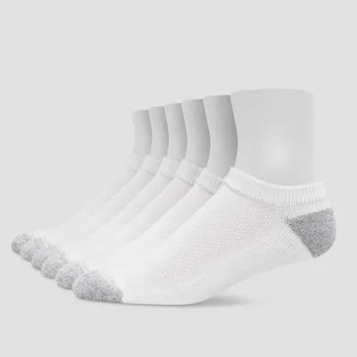 Hanes Premium Mens X-Temp Breathable No Show Socks 6pk