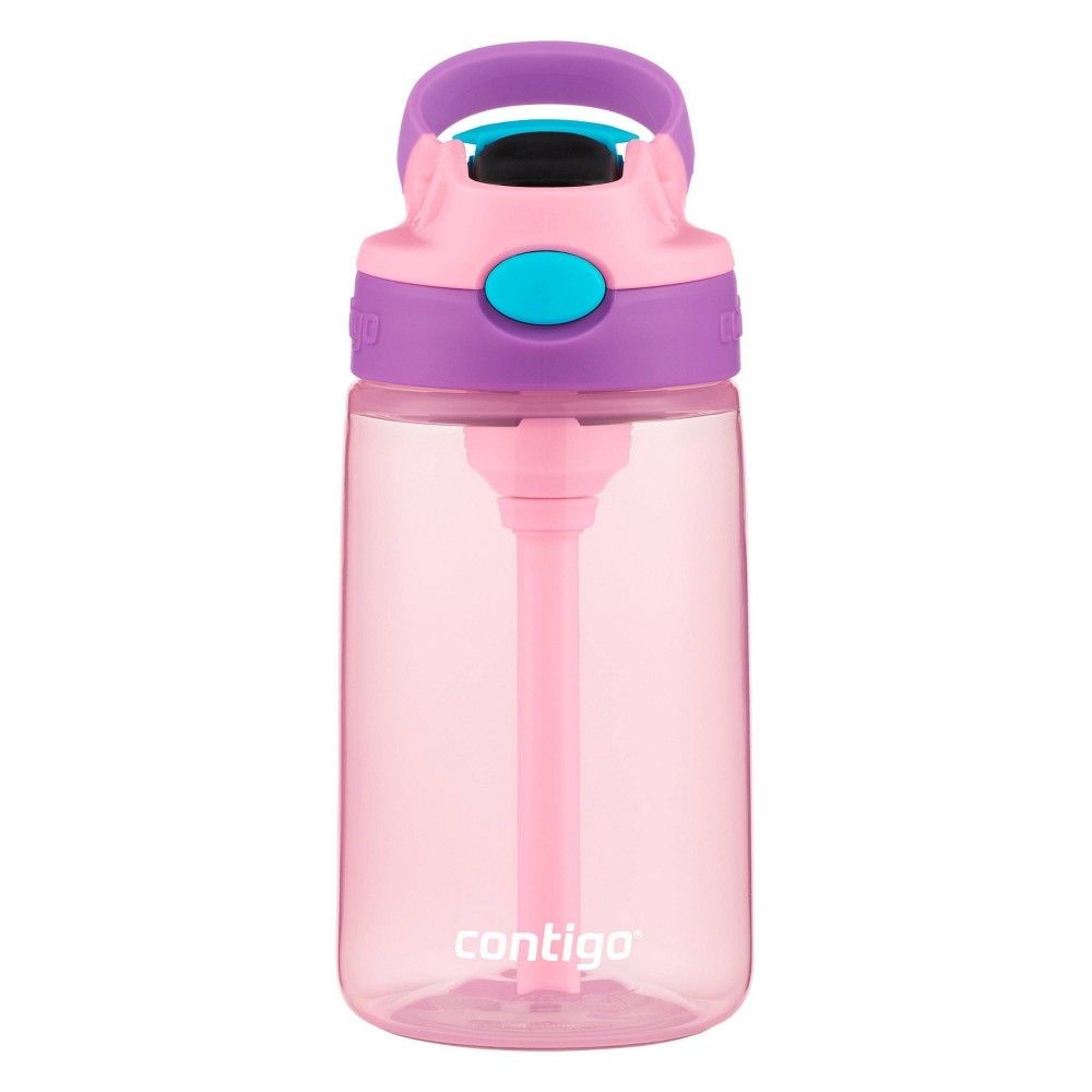 Contigo 14oz Kids' Water Bottle with Redesigned AutoSpout Straw Azalea Jade  Vine with Llamas