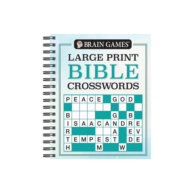 Brain Games - Large Print Bible Crosswords - (Brain Games - Bible) by Publications International Ltd & Brain Games (Spiral Bound)