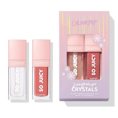 ColourPop So Juicy Plumping Lip Oil Duo - Sugar Crystals - 0.32 oz