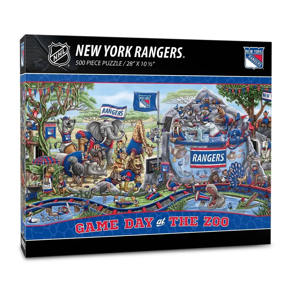 New York Rangers NHL New York Rangers Game Day At The Zoo Puzzle - 500pc |  The Market Place