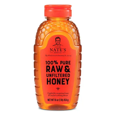 Nature Nates 100% Pure Raw and Unfiltered Honey - 16oz