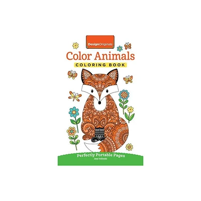 Color Animals Coloring Book - (On-The-Go Coloring Book) by Jess Volinski (Paperback)