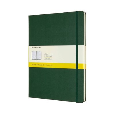 Moleskine Grid Notebook XL Hard Cover Myrtle Green