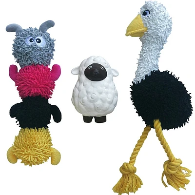 rocket & rex Sheep Dog Plush Toy Set - 3pk