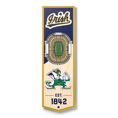 NCAA Notre Dame Fighting Irish 6x19 Stadium Banner