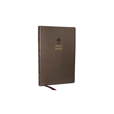 KJV Holy Bible: Value Ultra Thinline, Charcoal Leathersoft, Red Letter, Comfort Print: King James Version - by Thomas Nelson (Leather Bound)