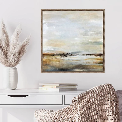 Amanti Art 22x22 Take A Breath by Karen Hale Framed Canvas Wall Art Print