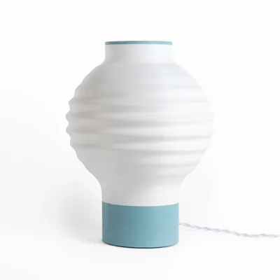 15 Asian Lantern Vintage Traditional Plant-Based PLA 3D Printed Dimmable LED Table Lamp White