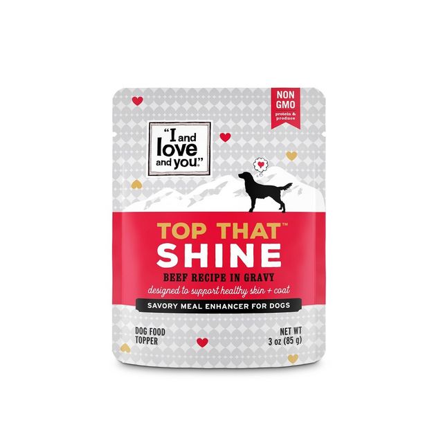 I and Love and You Top That Wet Dog Food Topper Shine Beef Recipe In Gravy - 3oz