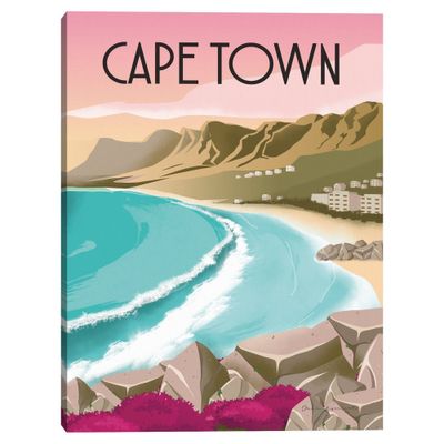 18 x 24 Cape Town South Africa by Omar Escalante Canvas Art Print - Masterpiece Art Gallery: Modern Unframed Vertical Wall Decor