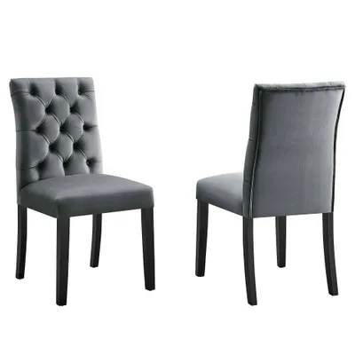 Set of 2 Duchess Performance Velvet Dining Chairs