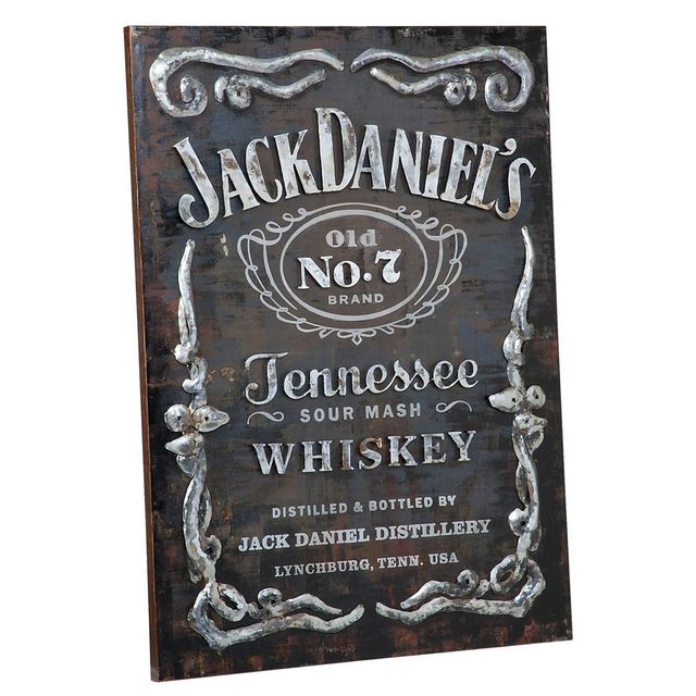 Metal Label Wall Art - Jack Daniels