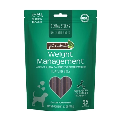 Get Naked Weight Management Functional Chicken Flavor Dental and Hard Chews Dog Treats - 6.2oz