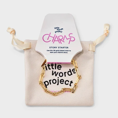 Little Words Project Charm Chain Bracelet Base - Gold