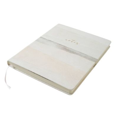 Ruled Journal Soft Layers Suede - Eccolo: Light Pink Hard Cover, Lined Paper, 256 Pages, 7.875 x 10 Inches