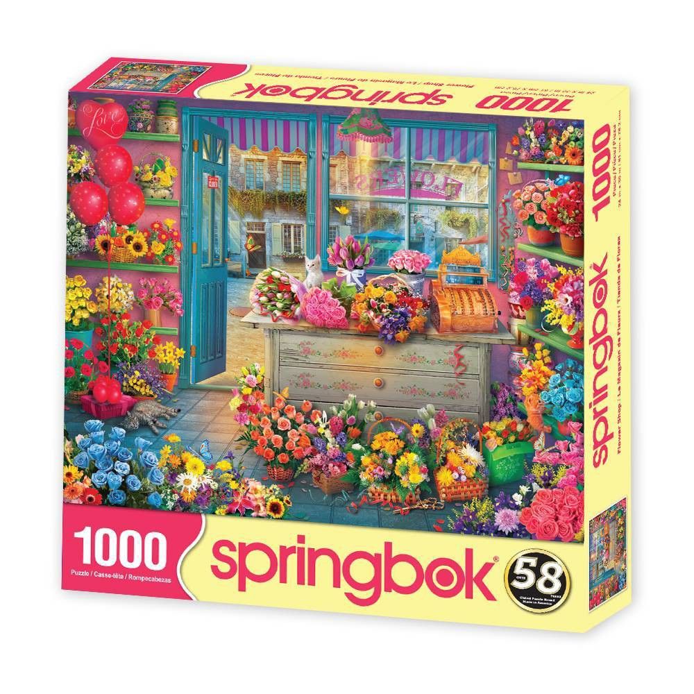 Springbok Flower Shop Jigsaw Puzzle - 1000pc