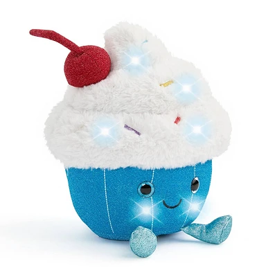 FAO Schwarz 11 Glow Brights Plush LED with Sound Cupcake