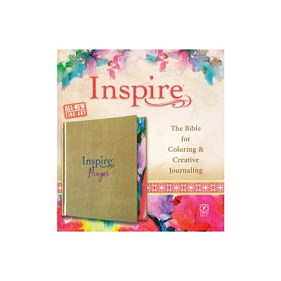 Inspire Prayer Bible NLT (Hardcover Leatherlike, Metallic Gold) - (Leather Bound)