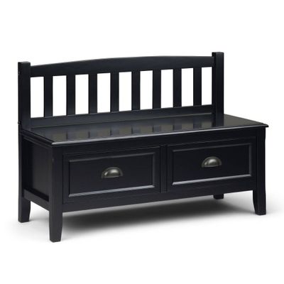 42 Portland Entryway Storage Bench with Drawers - WyndenHall